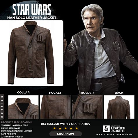 han solo leather jacket replica|han solo jacket review.